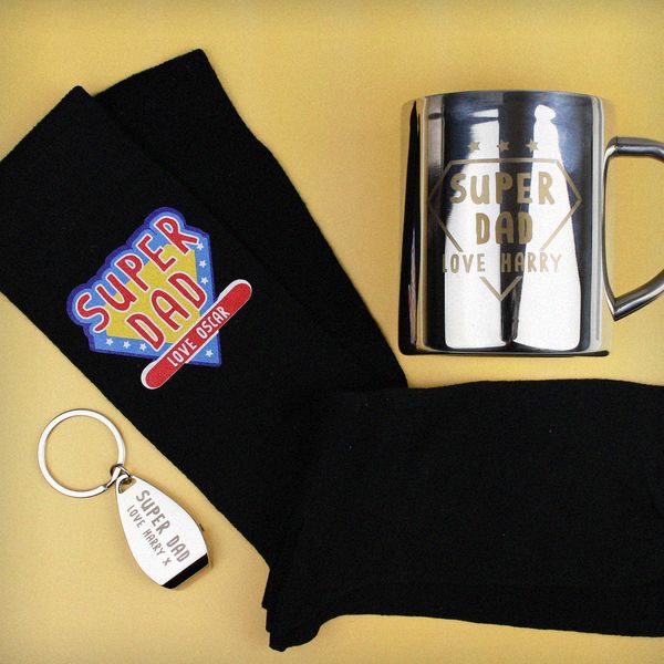 Modal Additional Images for Personalised Super Dad Stainless Steel Mug