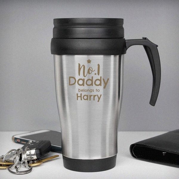 (image for) Personalised No.1 Daddy Travel Mug - Click Image to Close