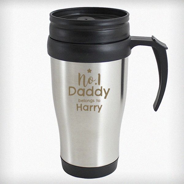 Modal Additional Images for Personalised No.1 Daddy Travel Mug