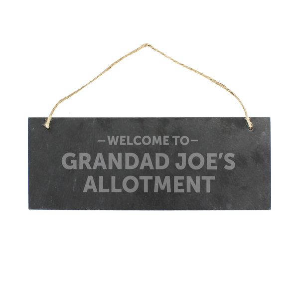 Modal Additional Images for Personalised Welcome To... Hanging Slate Plaque