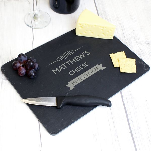 (image for) Personalised Perfectly Aged Slate Cheeseboard - Click Image to Close
