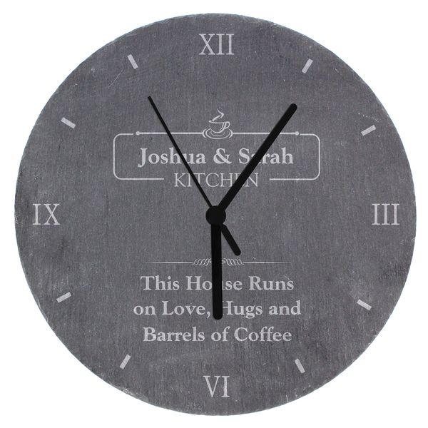 Modal Additional Images for Personalised Kitchen Slate Clock