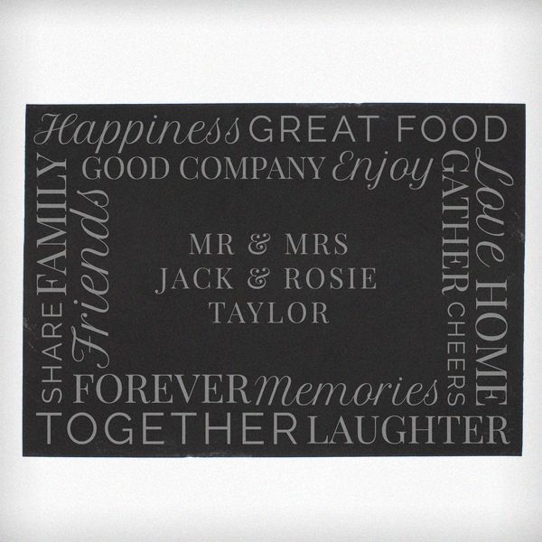 (image for) Personalised 'Together' Slate Placemat - Click Image to Close