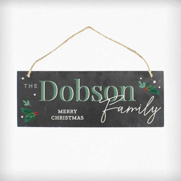 Modal Additional Images for Personalised Christmas Slate Plaque