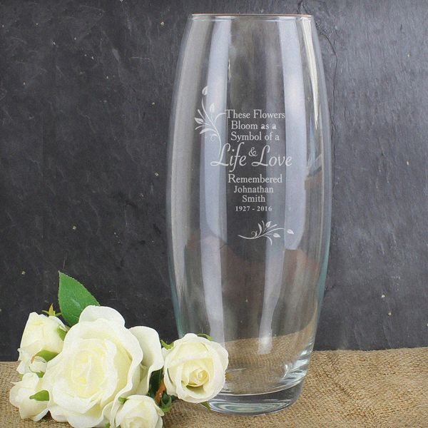 (image for) Personalised Life and Love Vase - Click Image to Close