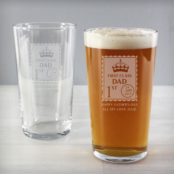 Modal Additional Images for Personalised 1st Class Pint Glass