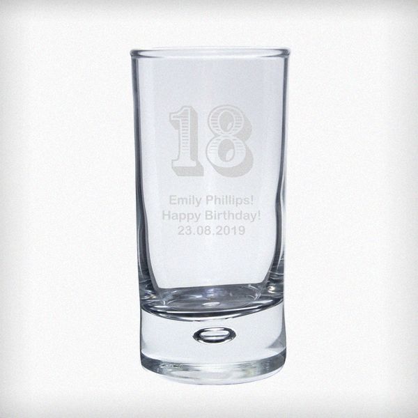 (image for) Personalised Age Bubble Shot Glass - Click Image to Close
