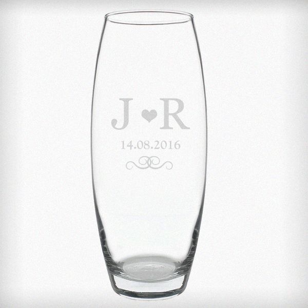 (image for) Personalised Monogram Bullet Vase - Click Image to Close