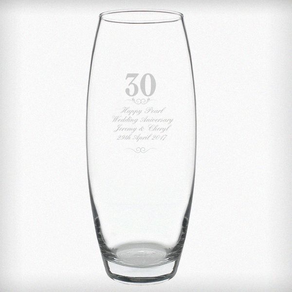 (image for) Personalised 30 Years Bullet Vase - Click Image to Close