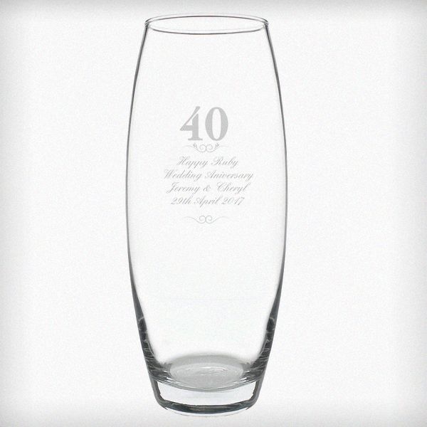 (image for) Personalised 40 Years Bullet Vase - Click Image to Close