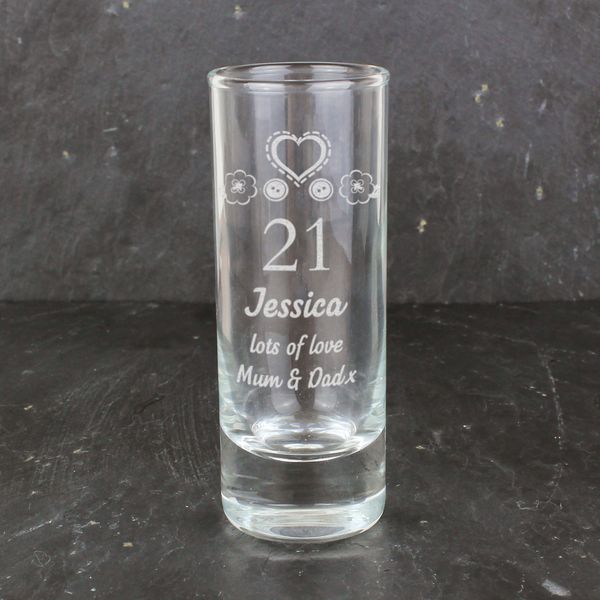 Modal Additional Images for Personalised Birthday Craft Shot Glass Engraved