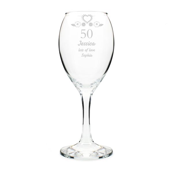 (image for) Personalised Birthday Craft Wine Glass - Click Image to Close