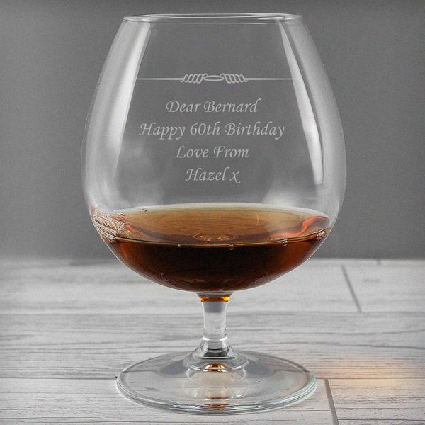 (image for) Personalised Decorative Brandy Glass - Click Image to Close