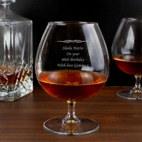 (image for) Personalised Decorative Brandy Glass - Click Image to Close