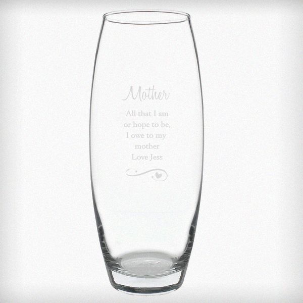 (image for) Personalised Swirls & Hearts Bullet Vase - Click Image to Close