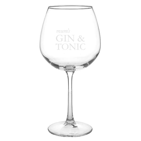 (image for) Personalised Gin & Tonic Balloon Glass - Click Image to Close
