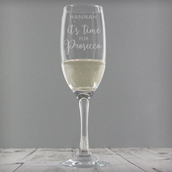 (image for) Personalised 'It's Time for Prosecco' Flute - Click Image to Close