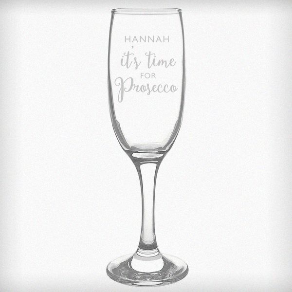 Modal Additional Images for Personalised 'It's Time for Prosecco' Flute