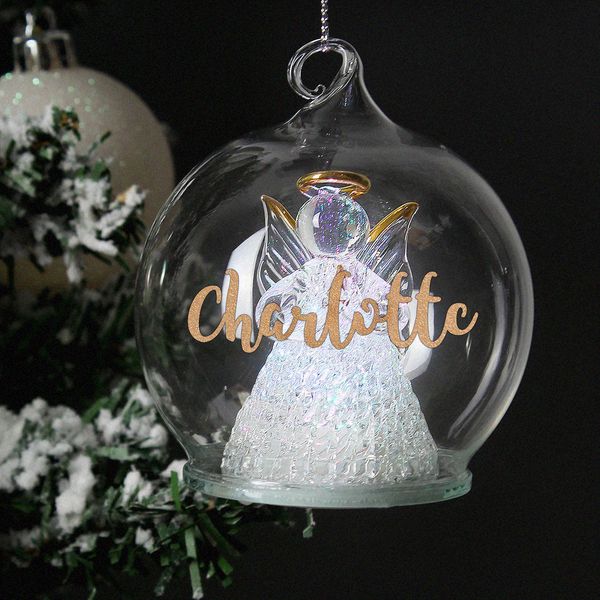 Modal Additional Images for Personalised Christmas LED Angel Bauble