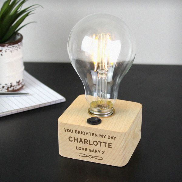 Modal Additional Images for Personalised Decorative LED Bulb Table Lamp