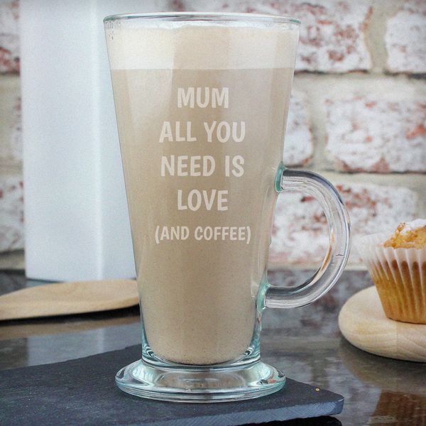 Modal Additional Images for Personalised All You Need Is Love Latte Glass