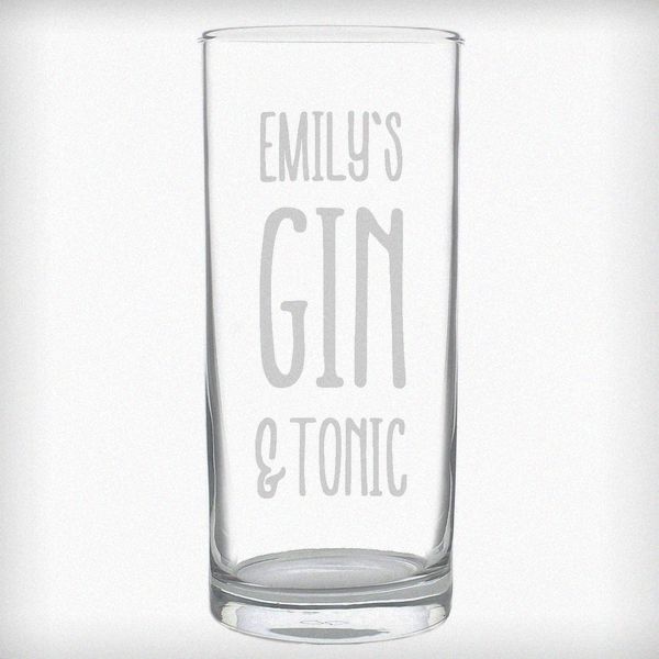 (image for) Personalised Gin & Tonic Hi Ball Glass - Click Image to Close