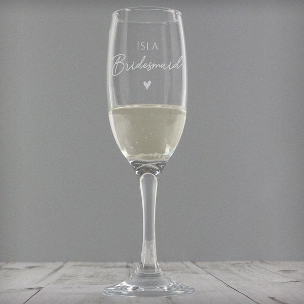 Modal Additional Images for Personalised Bridesmaid Flute Glass