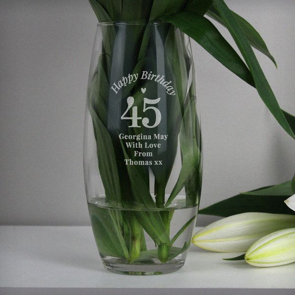 Modal Additional Images for Personalised Happy Birthday Bullet Vase