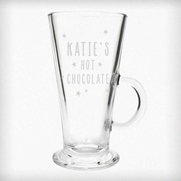 (image for) Personalised Stars Hot Chocolate Latte Glass - Click Image to Close