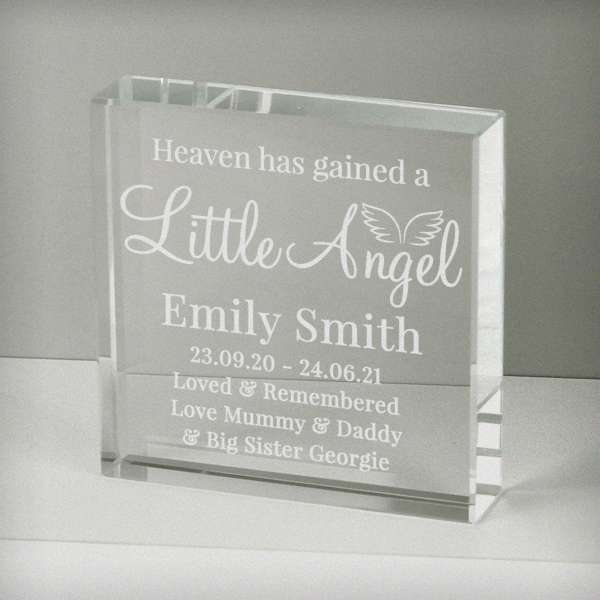 (image for) Personalised Little Angel Large Crystal Token