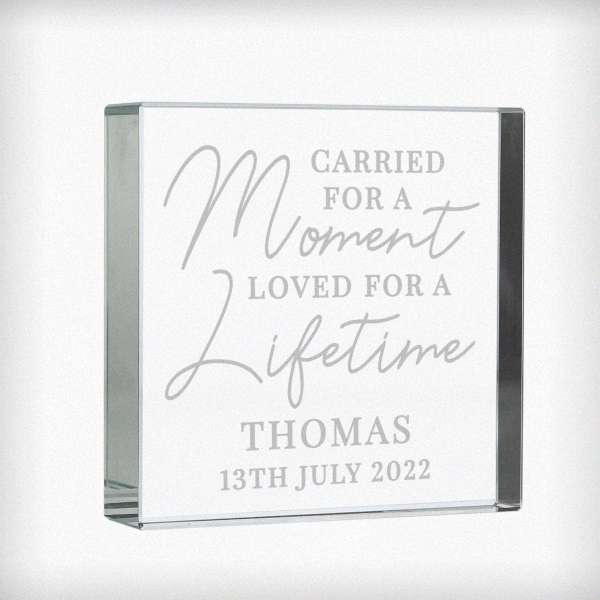 (image for) Personalised Carried for a Moment Large Crystal Token - Click Image to Close