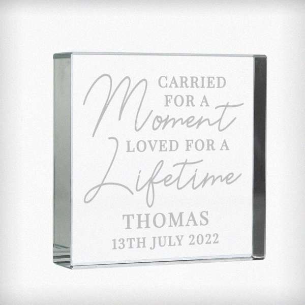 Modal Additional Images for Personalised Carried for a Moment Large Crystal Token