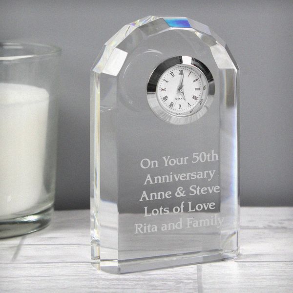 (image for) Personalised Crystal Clock