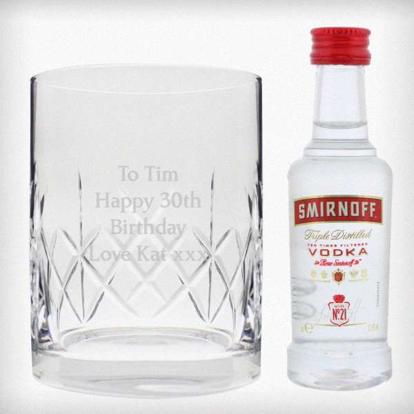 Modal Additional Images for Personalised Crystal & Vodka Gift Set