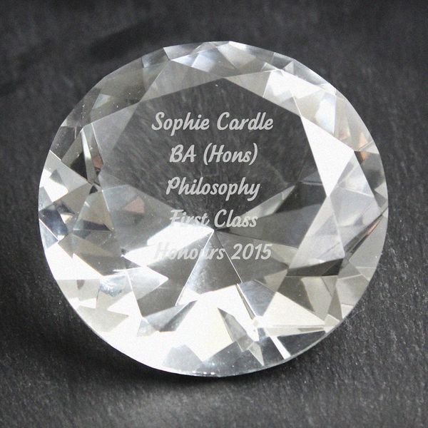 (image for) Personalised Diamond Paperweight - Click Image to Close