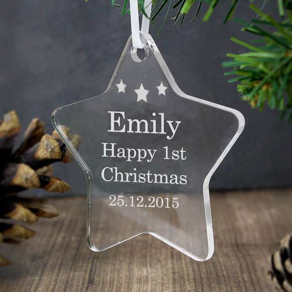 Modal Additional Images for Personalised Acrylic Star Decoration