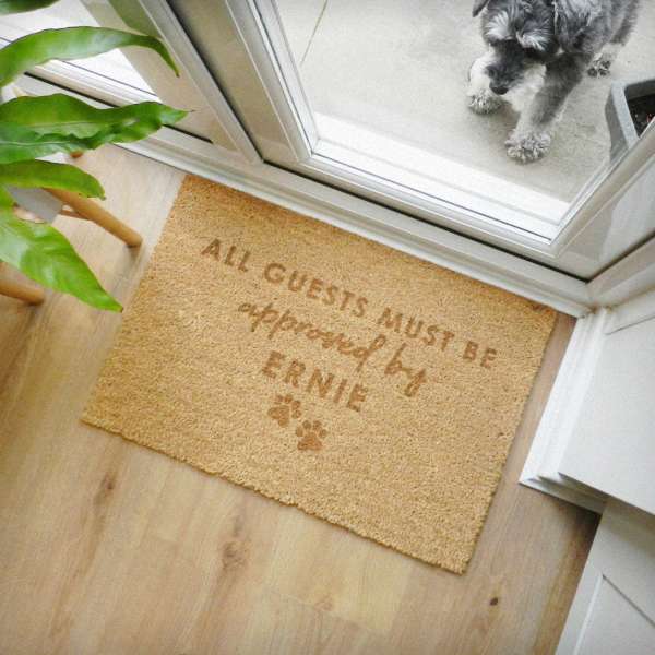 (image for) Personalised Approved By The Pet Rectangle Indoor Doormat - Click Image to Close