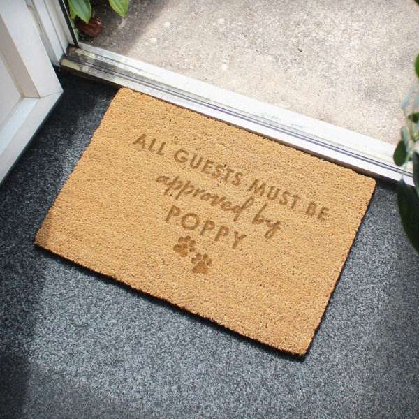 (image for) Personalised Approved By The Pet Rectangle Indoor Doormat - Click Image to Close