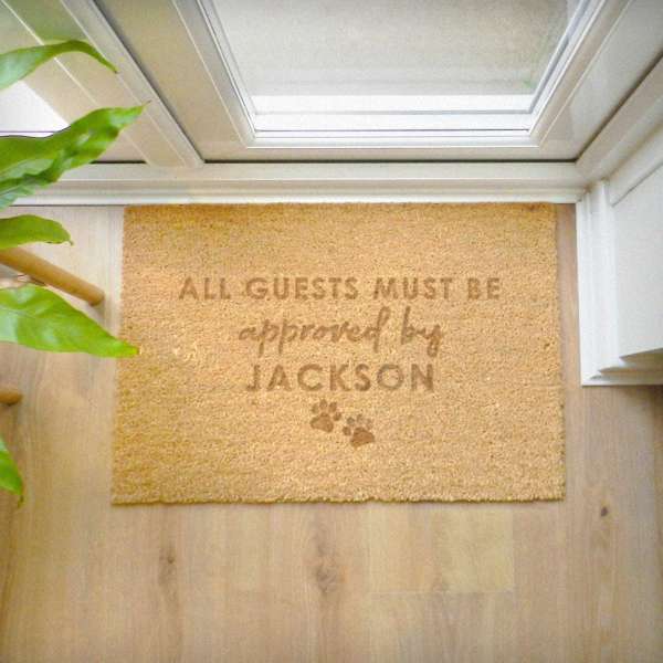 Modal Additional Images for Personalised Approved By The Pet Rectangle Indoor Doormat