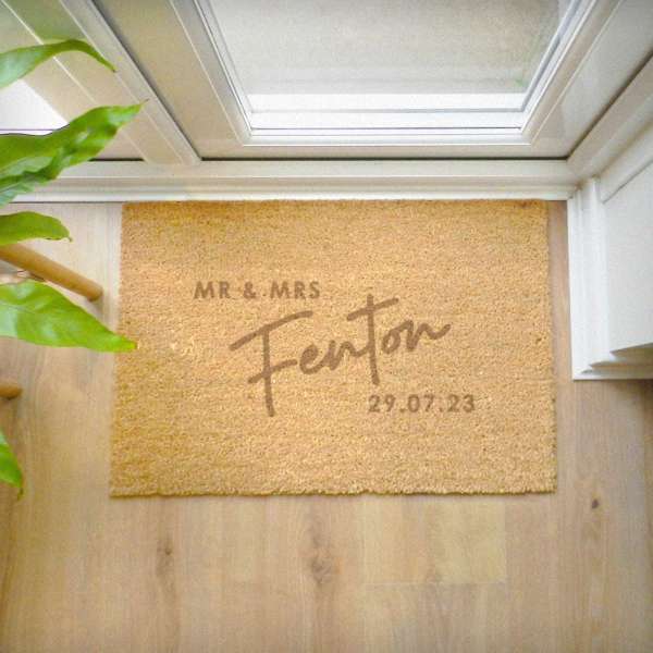Modal Additional Images for Personalised Couples Rectangle Indoor Doormat