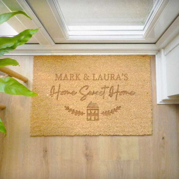 (image for) Personalised Home Sweet Home Rectangle Indoor Doormat - Click Image to Close