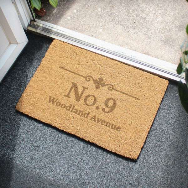 (image for) Personalised Ornate Rectangle Indoor Doormat - Click Image to Close