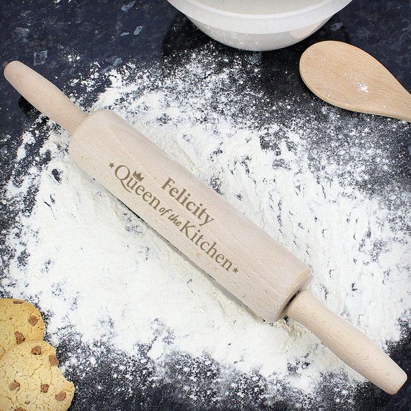 Modal Additional Images for Personalised Queen of the Kitchen Rolling Pin