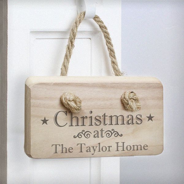 (image for) Personalised Christmas Wooden Sign