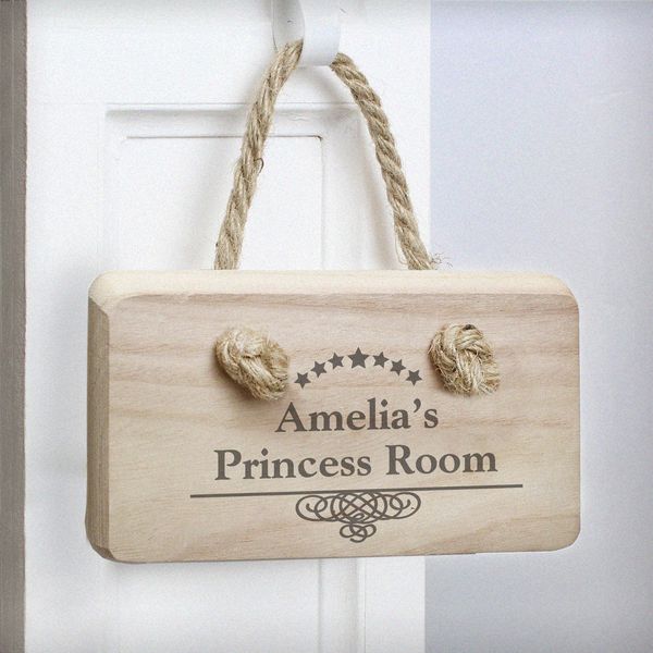 (image for) Personalised Decorative Swirl Wooden Sign - Click Image to Close