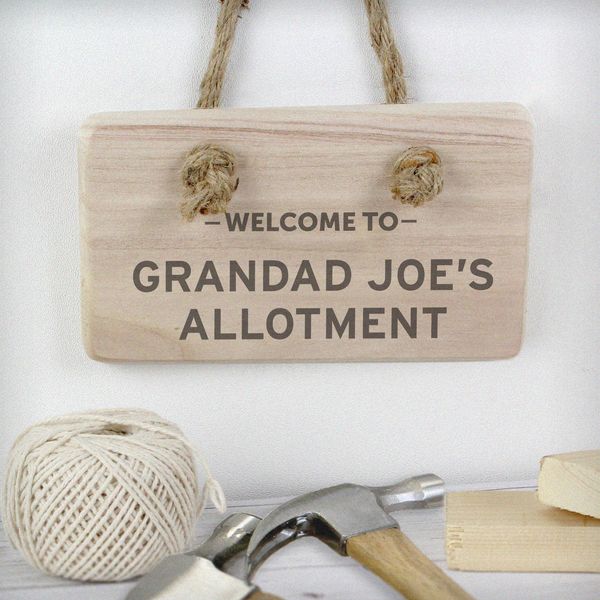 (image for) Personalised Welcome To... Wooden Sign - Click Image to Close