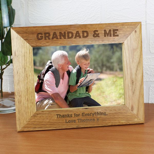 (image for) Personalised Grandad & Me 5x7 Photo Frame - Click Image to Close