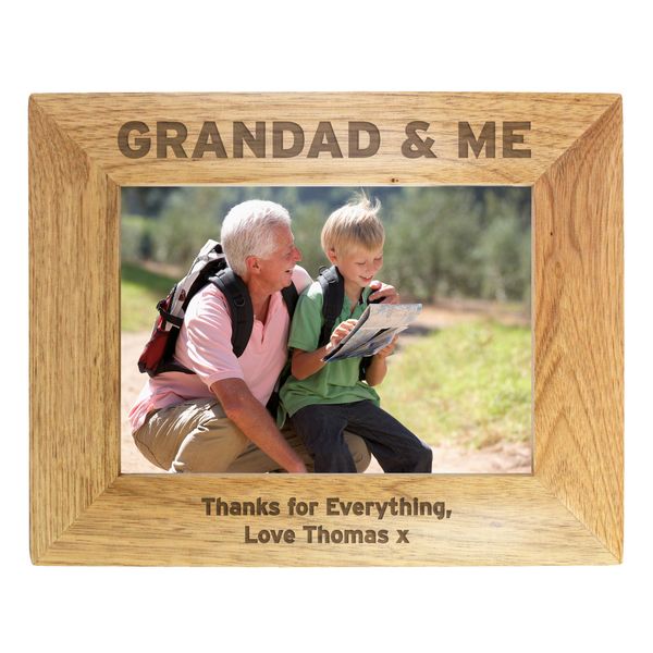 Modal Additional Images for Personalised Grandad & Me 5x7 Photo Frame