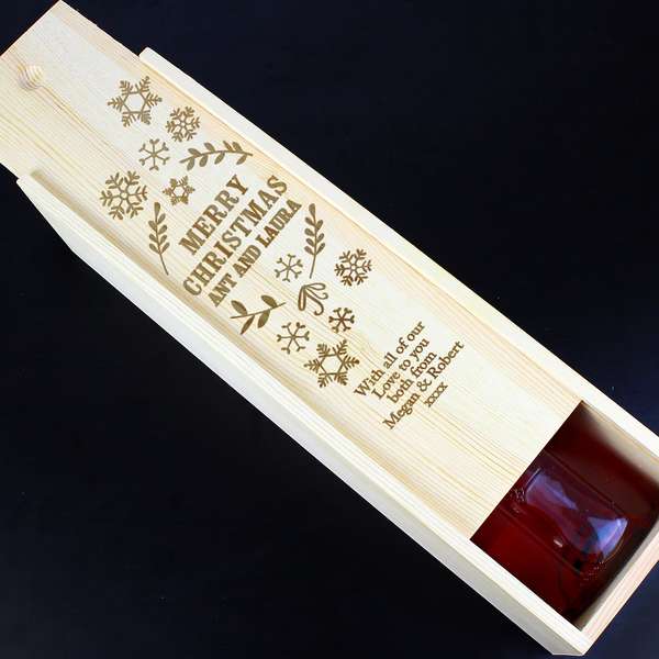 Modal Additional Images for Personalised Christmas Frost Bottle Presentation Box