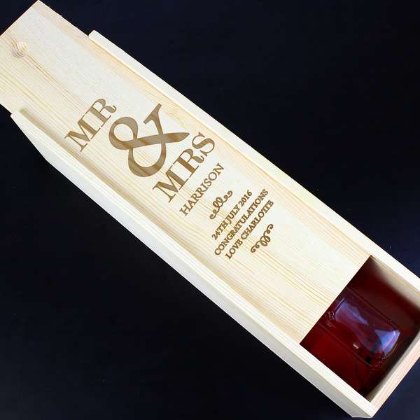 Modal Additional Images for Personalised Couples Bottle Presentation Box